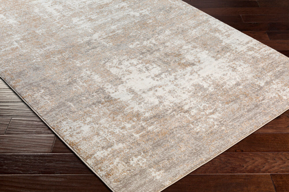 Allegro Ivory/Tan Machine Woven Rug ALG-2313 - corner