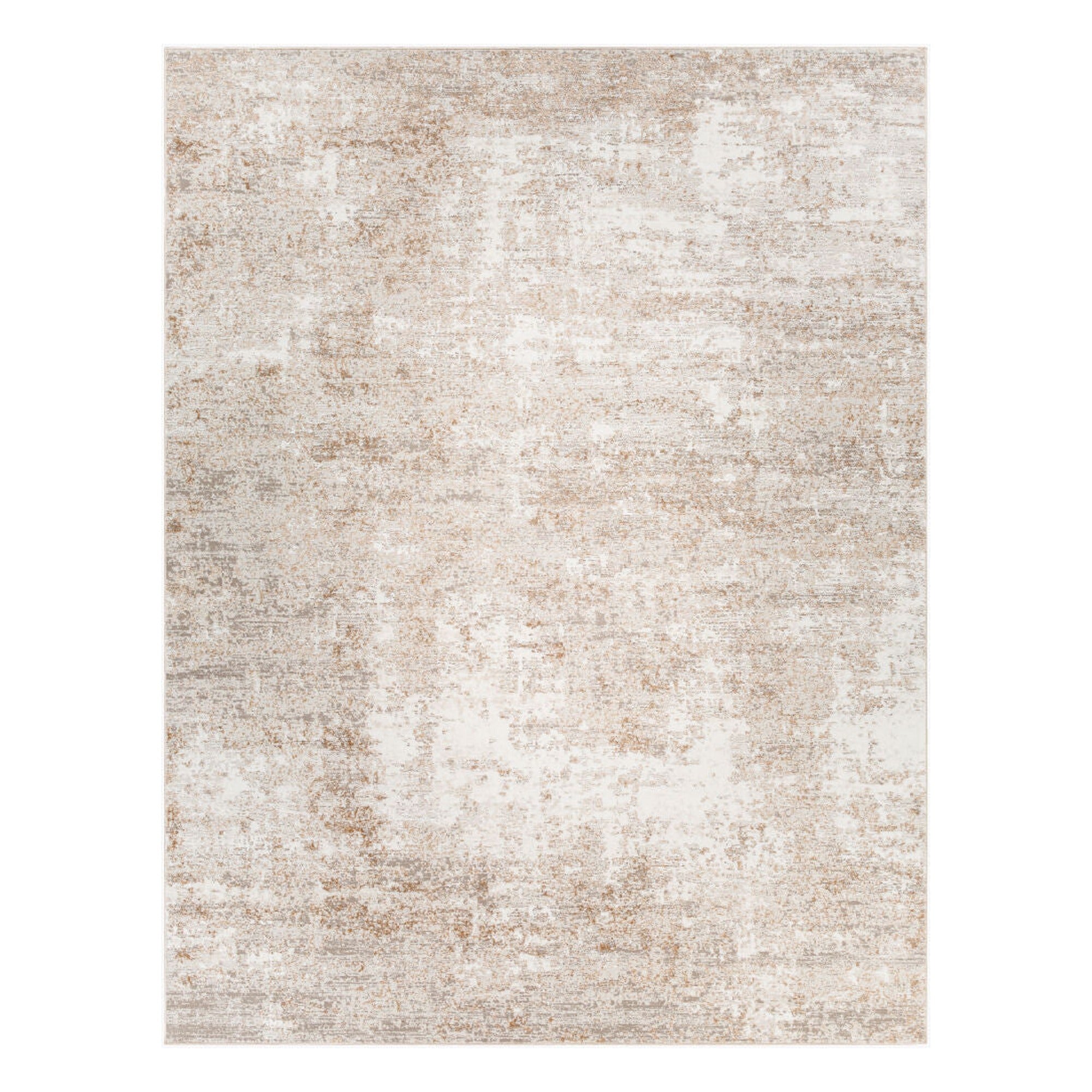 Allegro Ivory/Tan Machine Woven Rug ALG-2313 - 5'3" x 7'