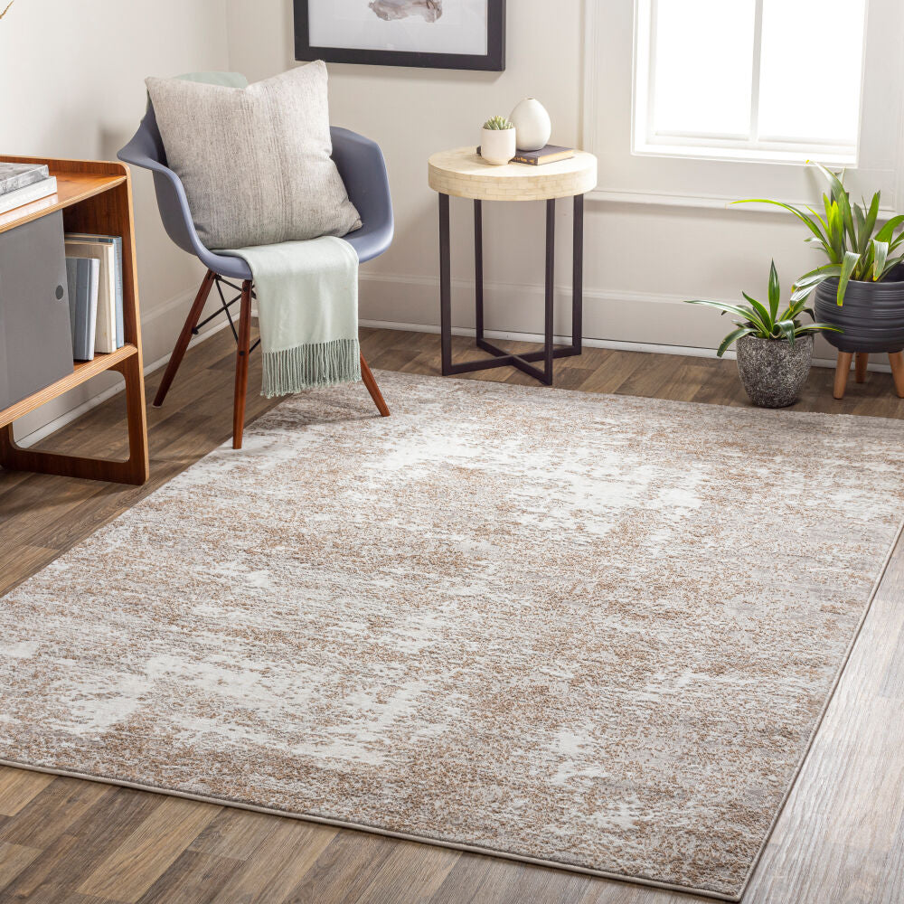 Allegro Ivory/Tan Machine Woven Rug ALG-2313 - roomscene