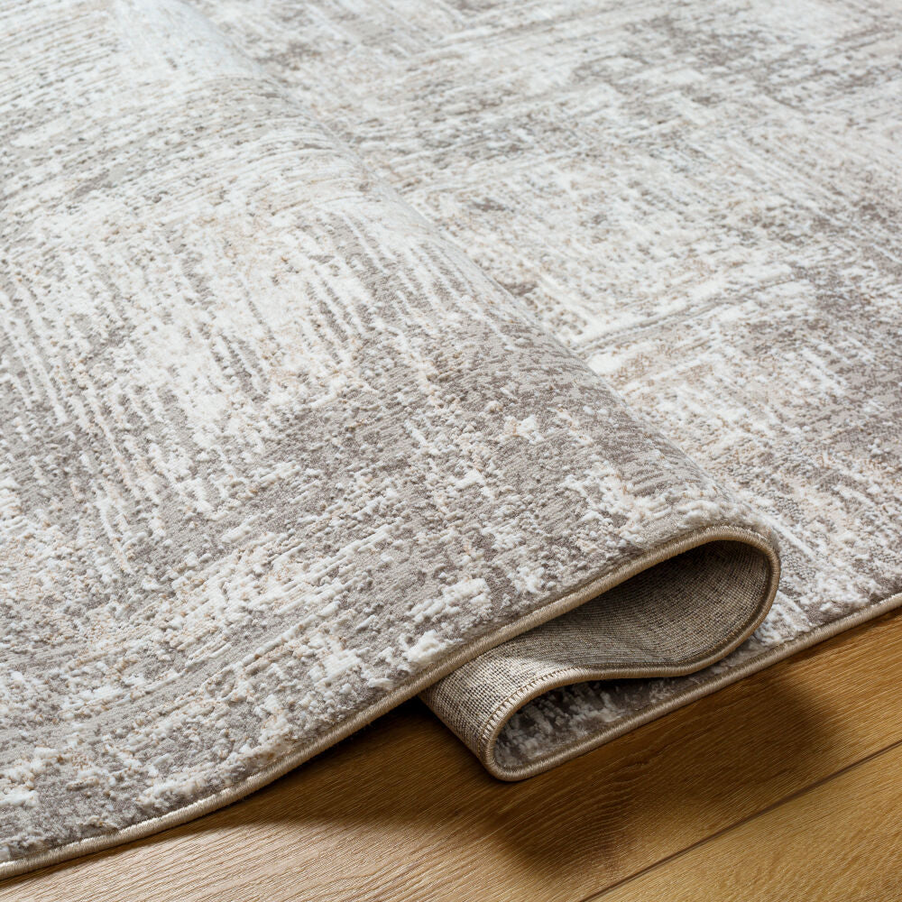Allegro Ivory/Tan Machine Woven Rug ALG-2320 - fold