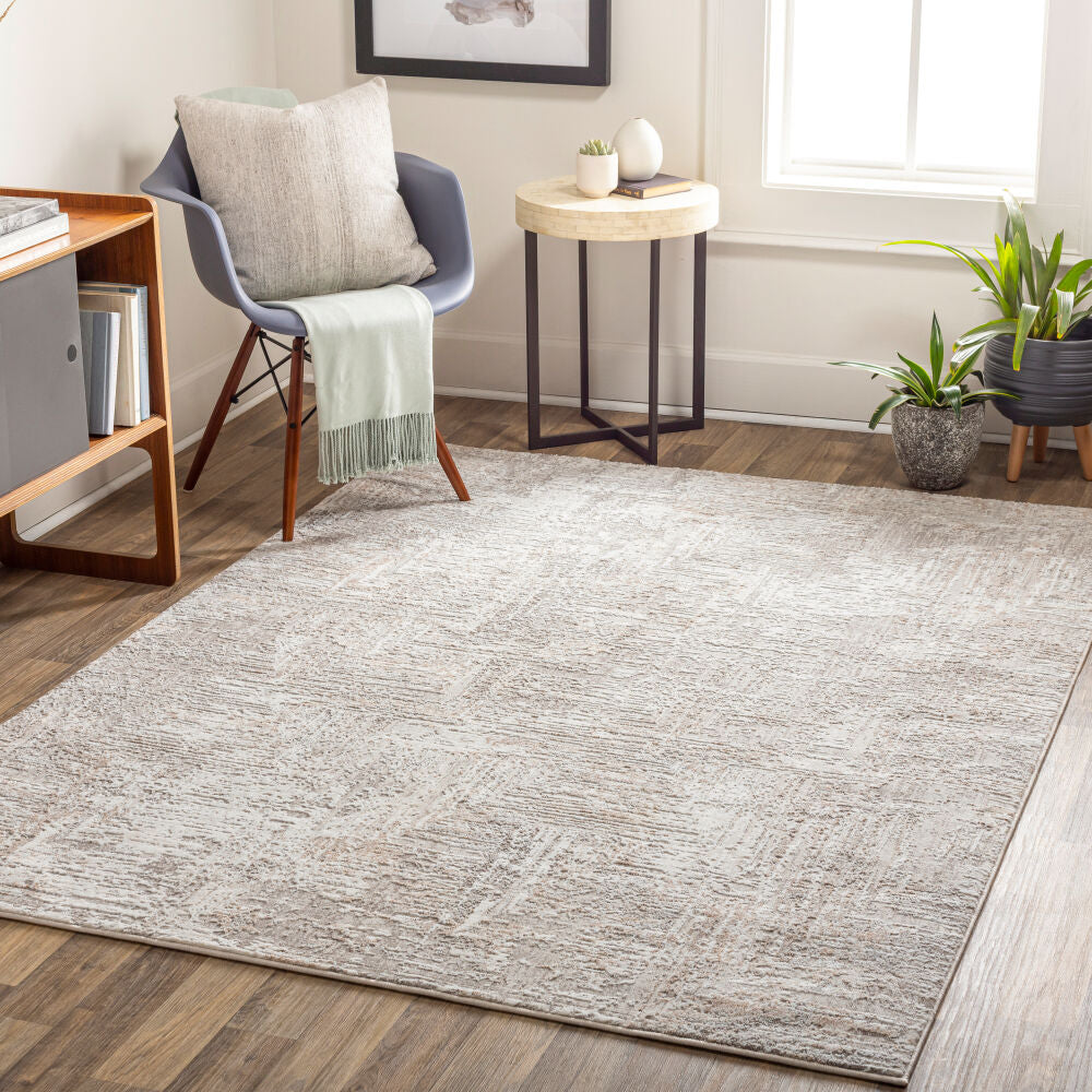 Allegro Ivory/Tan Machine Woven Rug ALG-2320 - roomscene