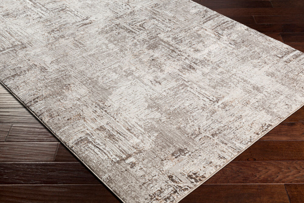 Allegro Charcoal/Tan Machine Woven Rug ALG-2321 - corner