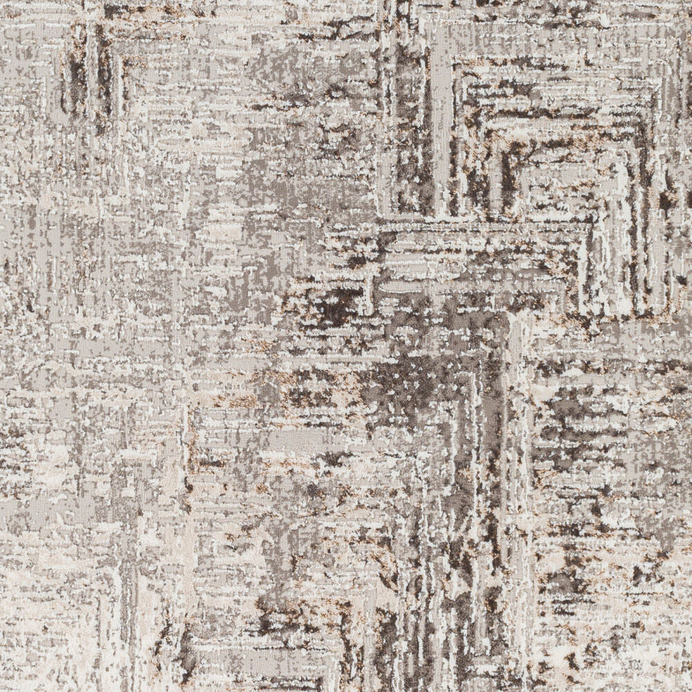Allegro Charcoal/Tan Machine Woven Rug ALG-2321 - swatch