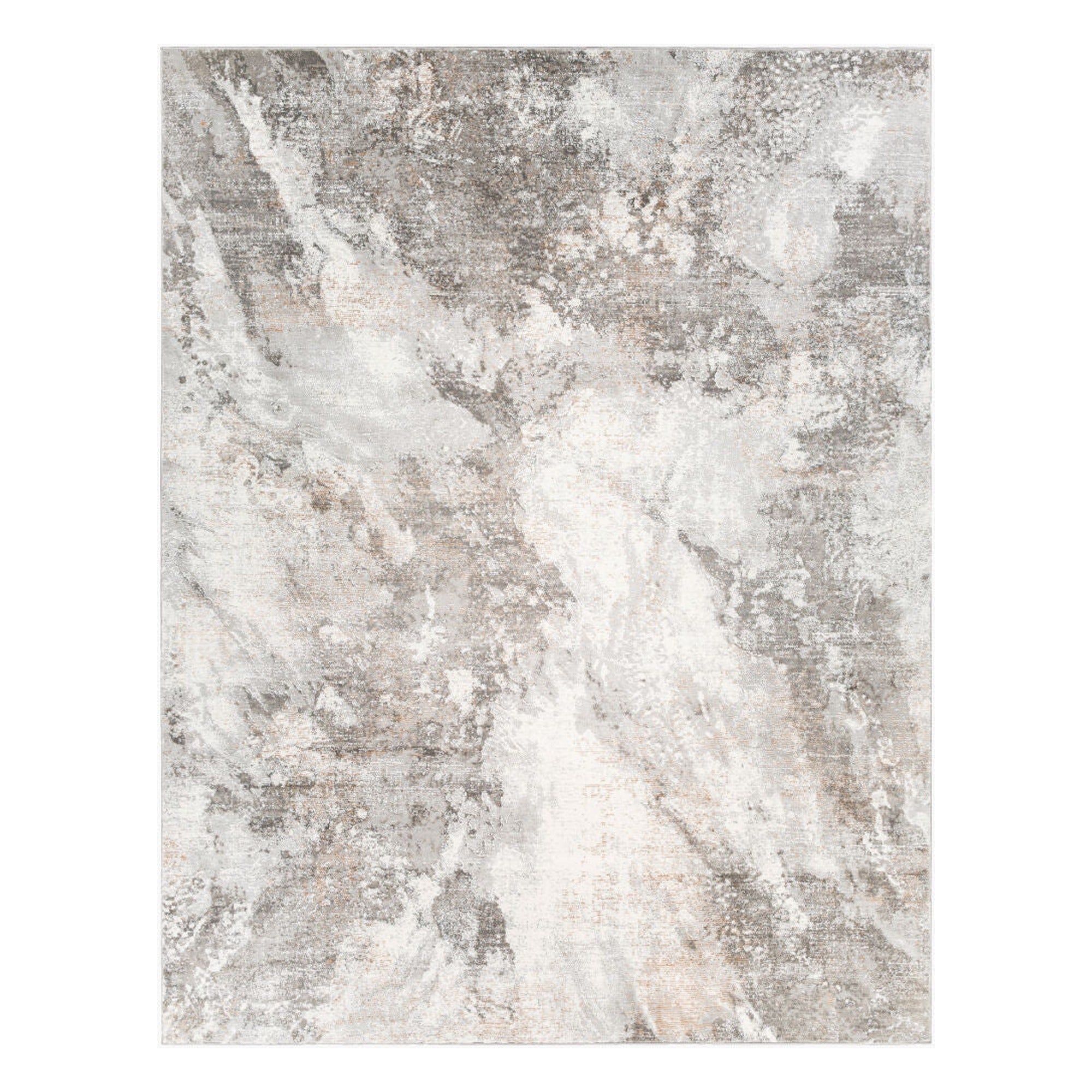 Allegro Charcoal/Tan Machine Woven Rug ALG-2336 - 5'3" x 7'