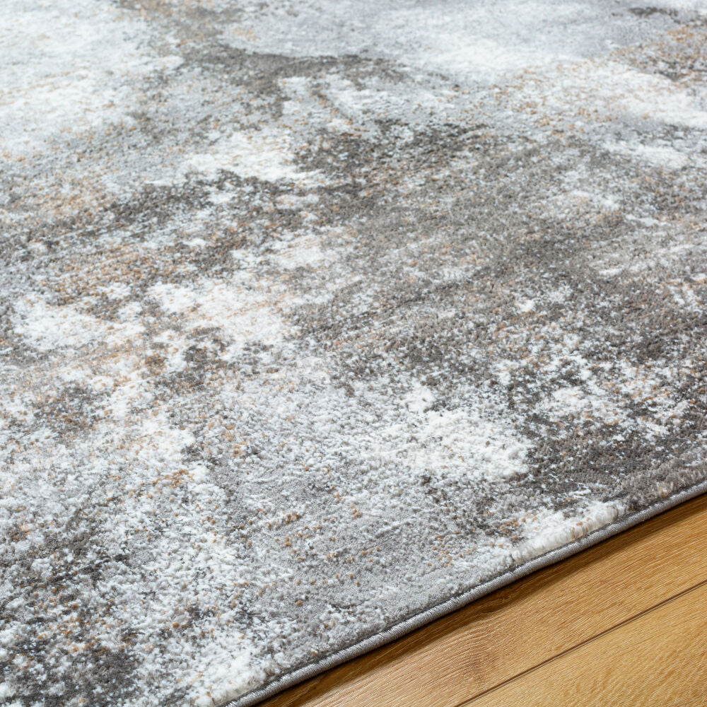 Allegro Charcoal/Tan Machine Woven Rug ALG-2336 - texture