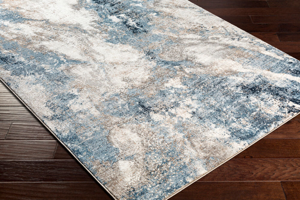 Allegro Ivory/Tan Machine Woven Rug ALG-2338 - corner