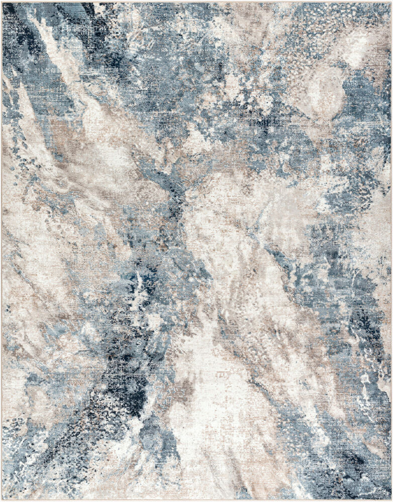Allegro Ivory/Tan Machine Woven Rug ALG-2338 - 5'3" x 7'
