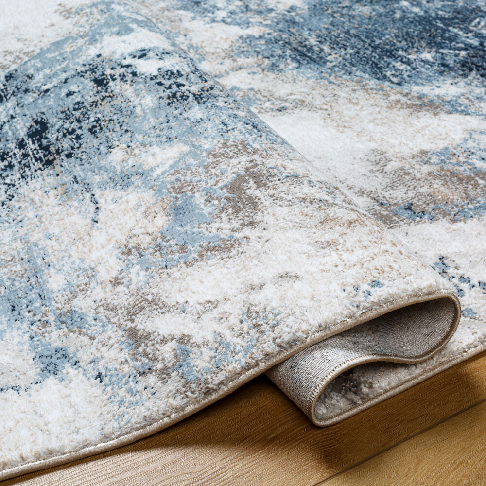 Allegro Ivory/Tan Machine Woven Rug ALG-2338 - fold