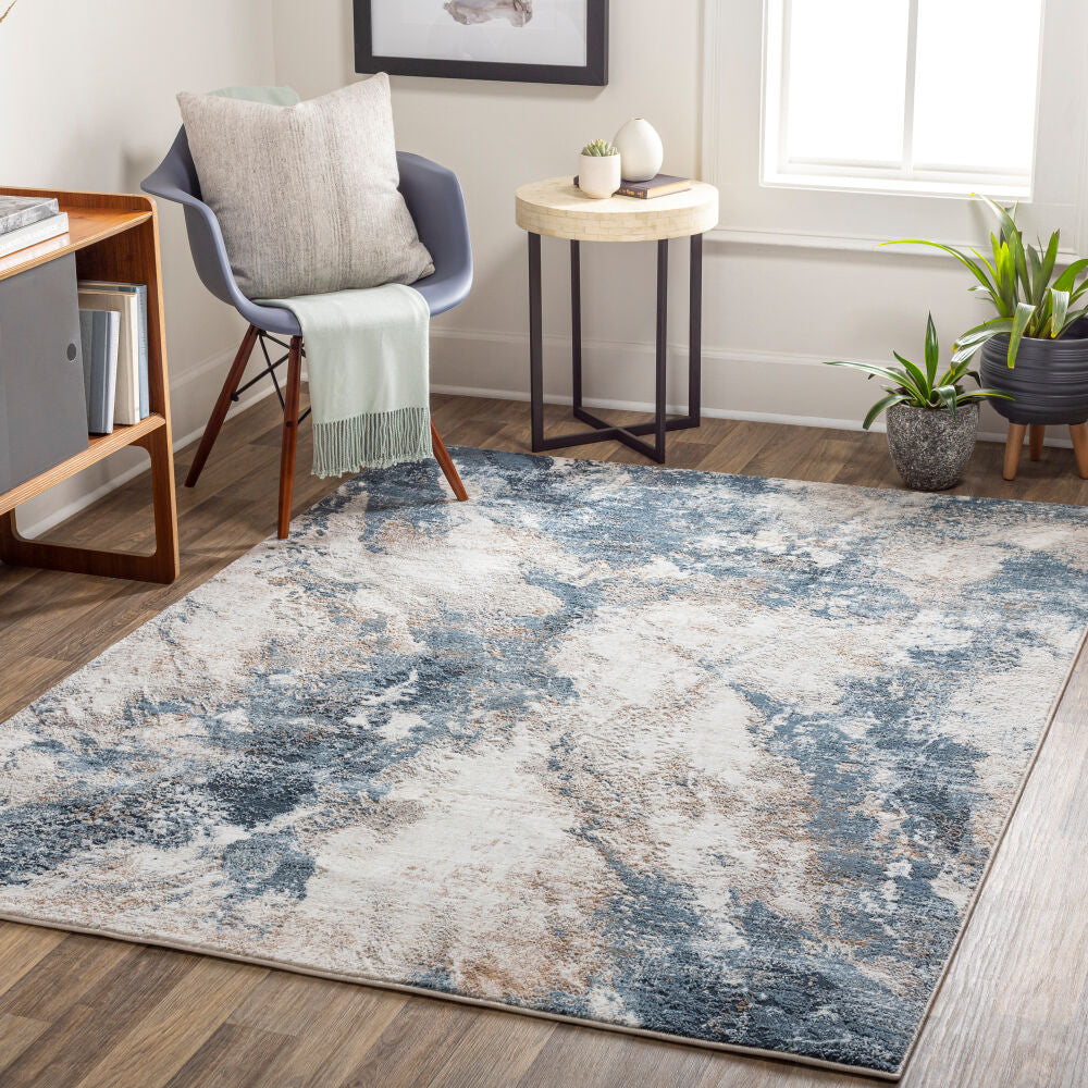 Allegro Ivory/Tan Machine Woven Rug ALG-2338 - roomscene