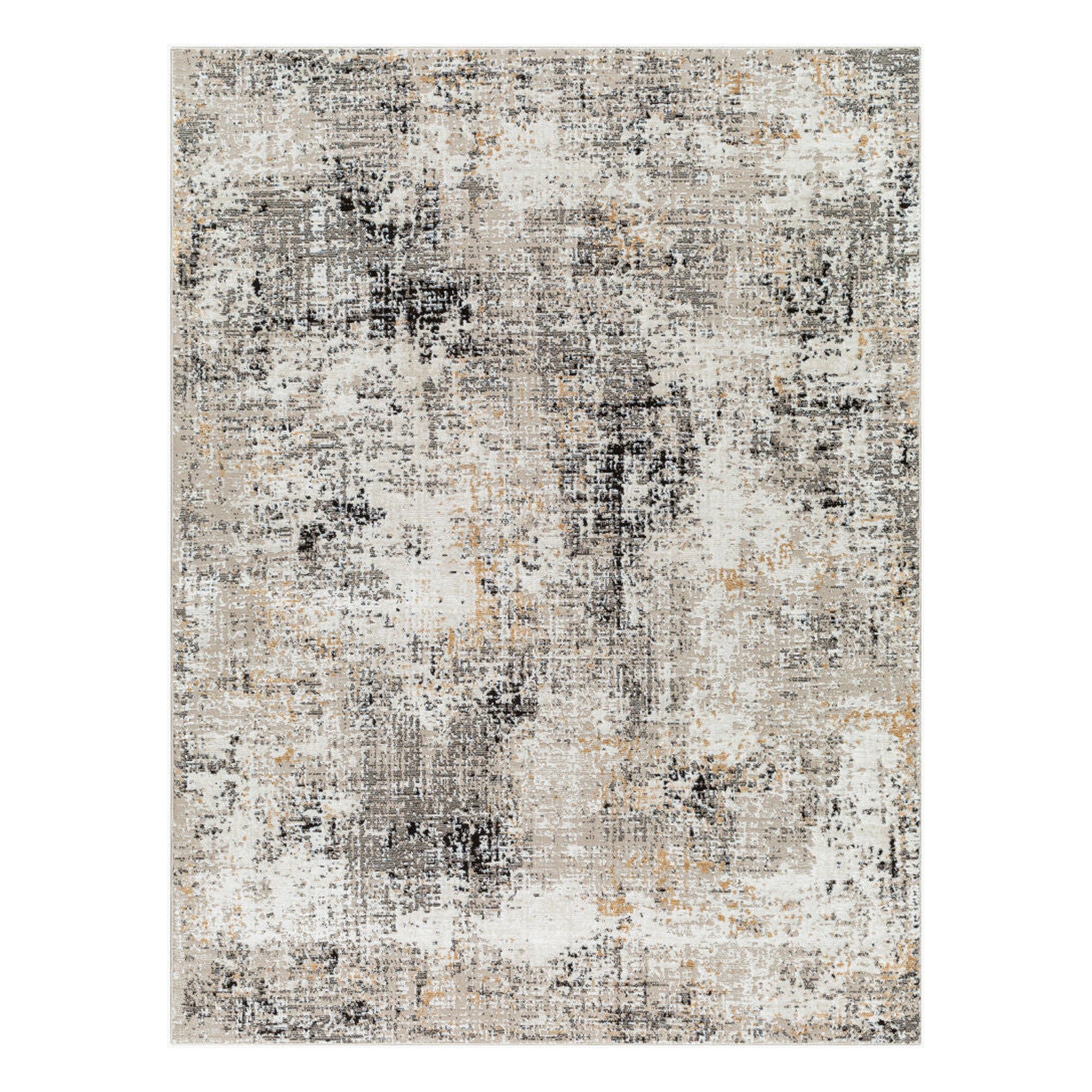 Allegro Charcoal/Tan Machine Woven Rug ALG-2357 - 5'3" x 7'