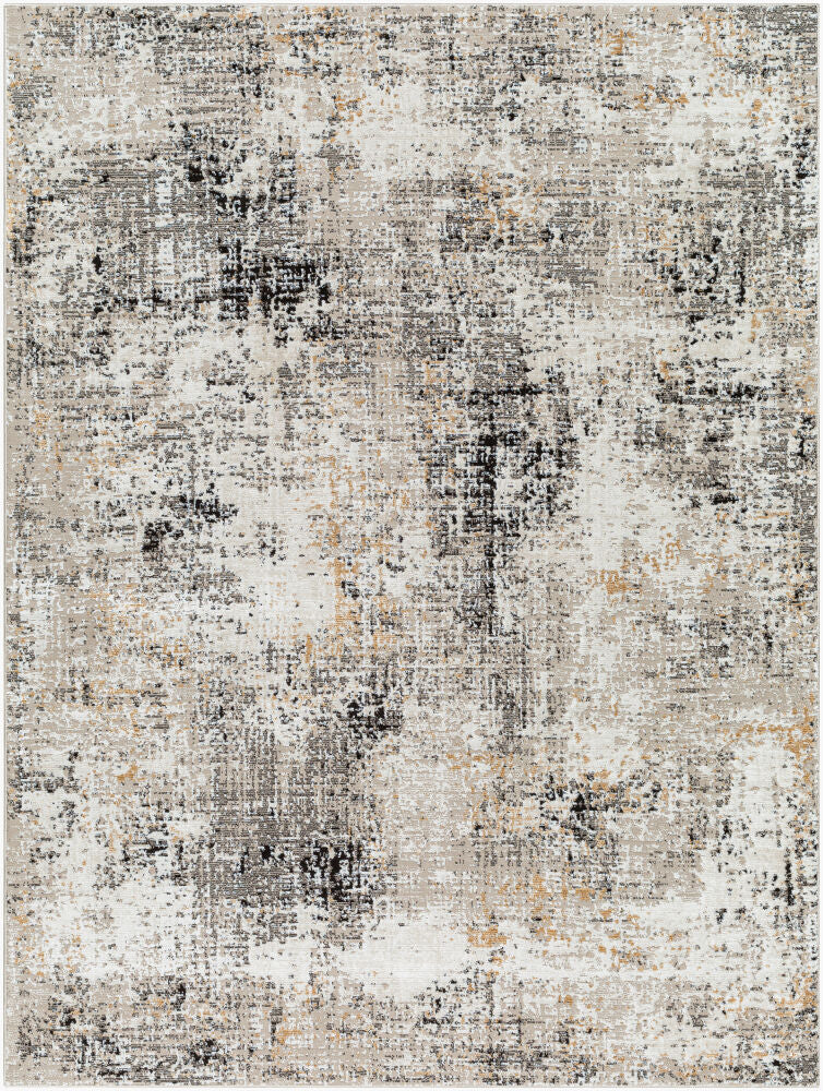 Allegro Charcoal/Tan Machine Woven Rug ALG-2357 - 5'3" x 7'