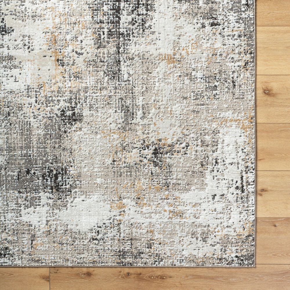 Allegro Charcoal/Tan Machine Woven Rug ALG-2357 - overhead
