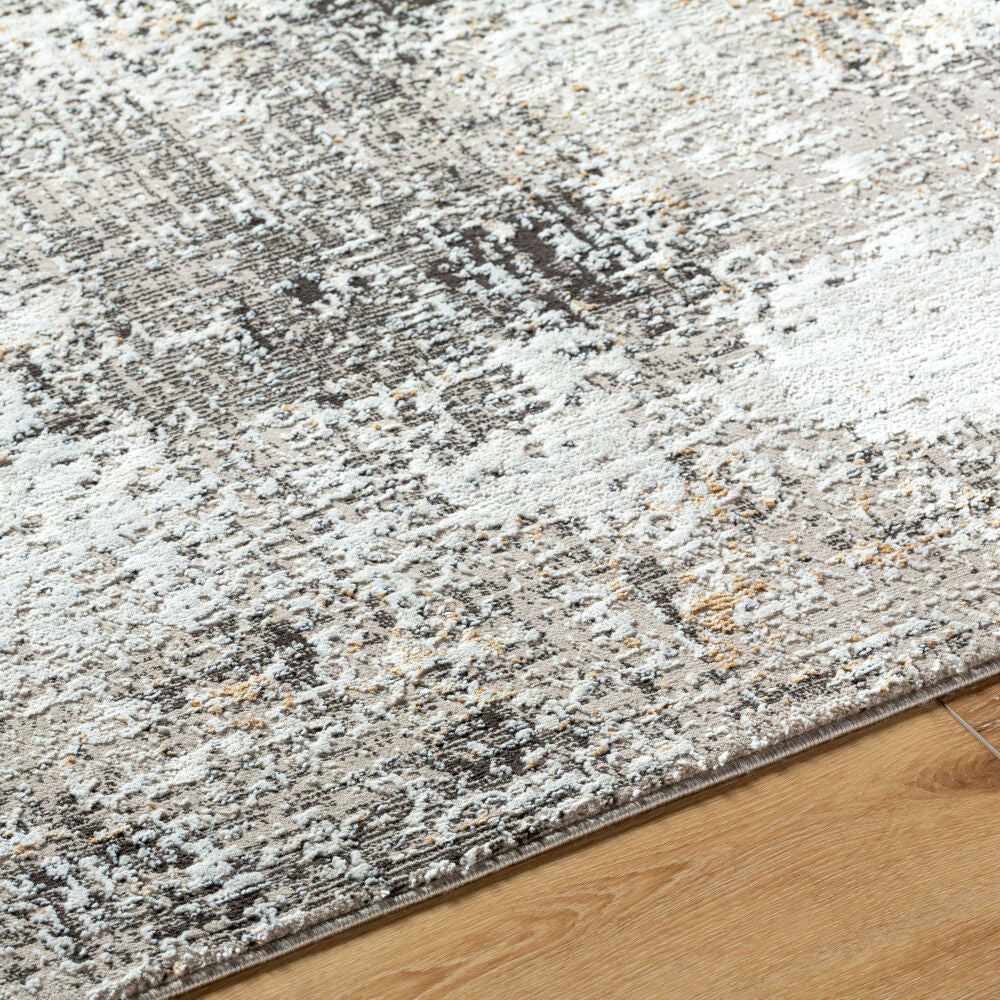 Allegro Charcoal/Tan Machine Woven Rug ALG-2357 - texture