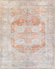 Alanya Brown/Sage Machine Woven Rug - 5'3" x 7'