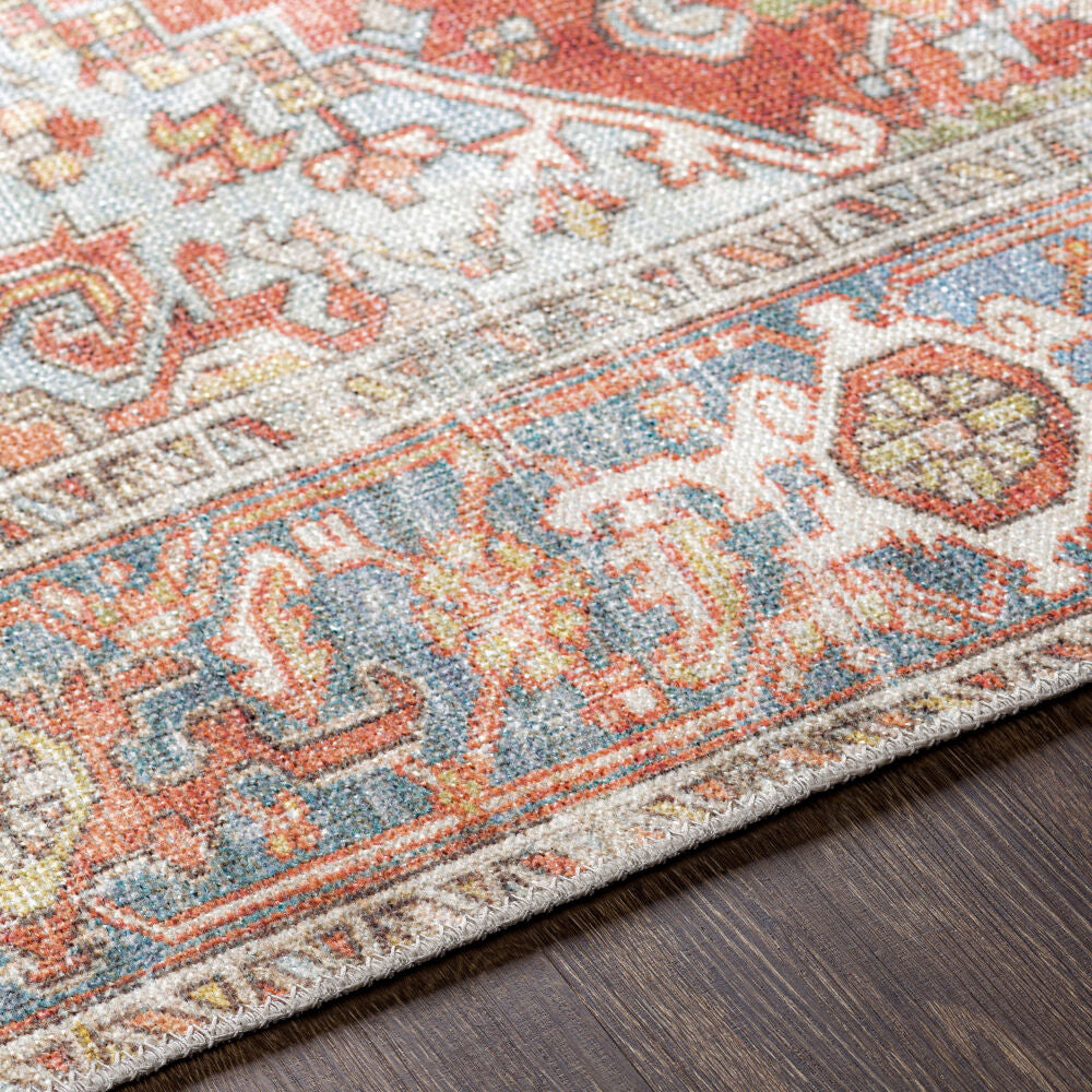 Alanya Brown/Sage Machine Woven Rug - texture