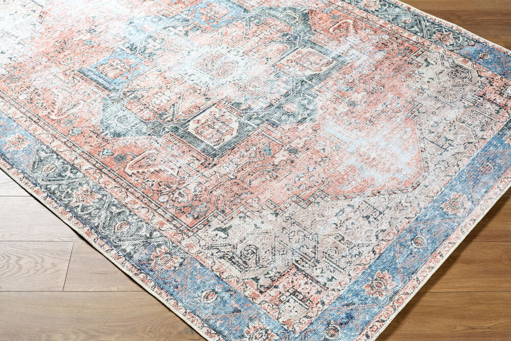 Amelie Beige/Tan Machine Woven Rug - corner