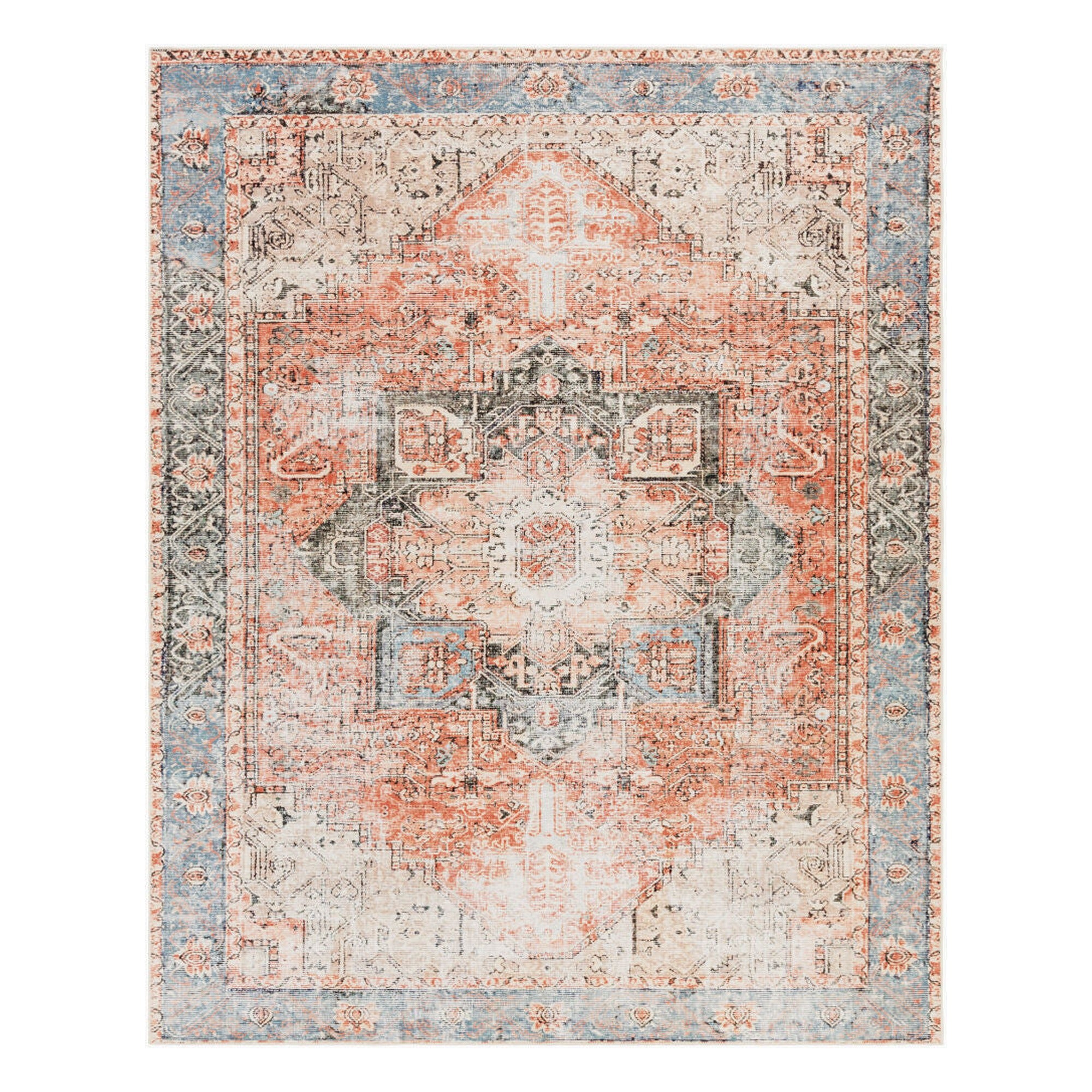 Amelie Beige/Tan Machine Woven Rug - 2'7" x 13'11"
