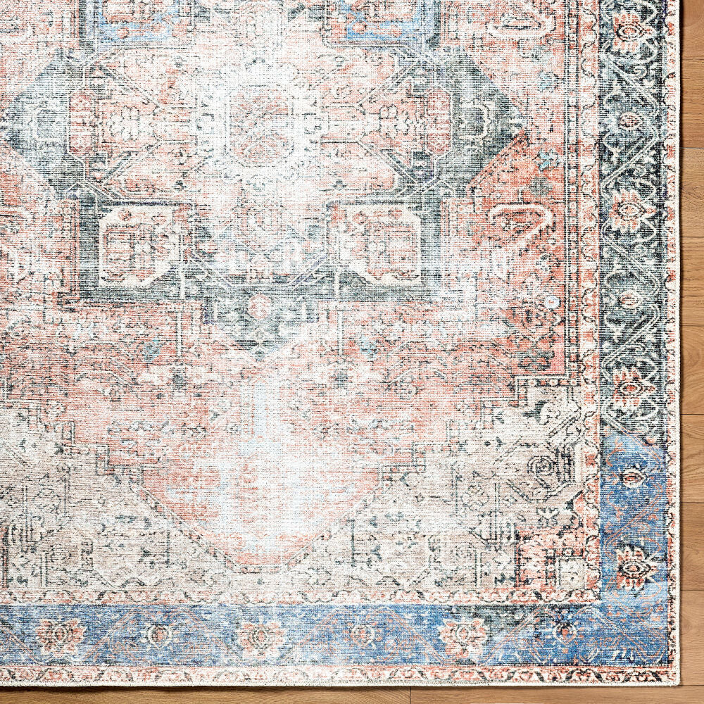 Amelie Beige/Tan Machine Woven Rug - overhead