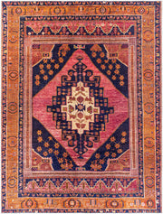 Amelie Burnt Orange/Wheat Machine Woven Rug - 2' x 2'11"