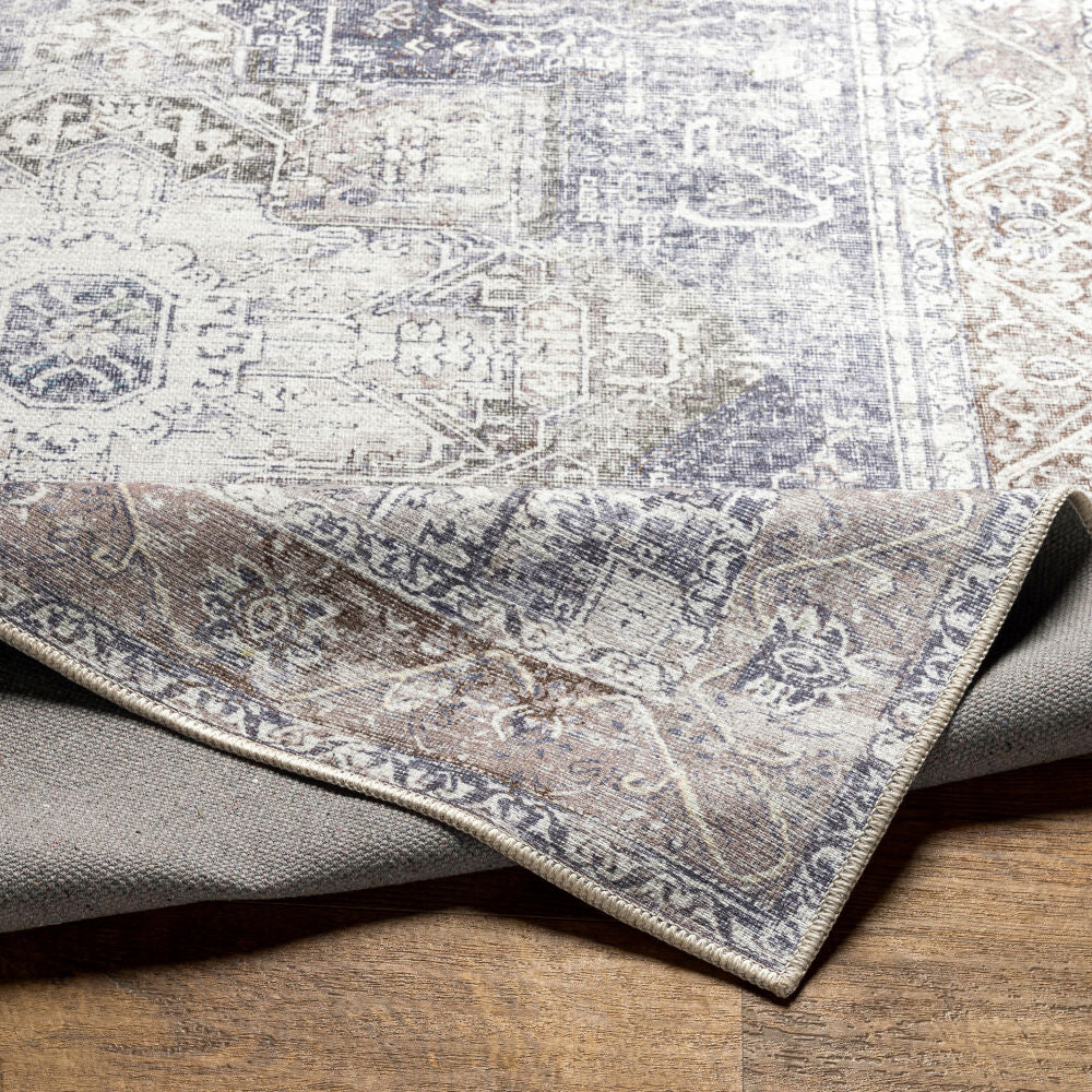 Amelie Beige/Taupe Machine Woven Rug - fold