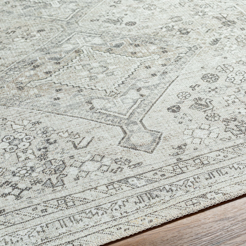 Amelie Charcoal/Taupe Machine Woven Rug - texture