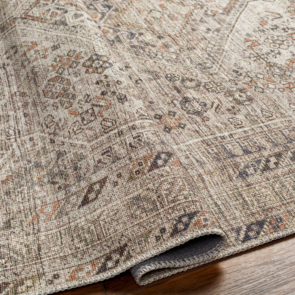 Amelie Black/Slate Machine Woven Rug - fold