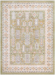 Amir Beige/Sky Blue Machine Woven Rug AMR-2301 - 5'3" x 7'