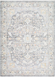 Amir Beige/Sky Blue Machine Woven Rug AMR-2303 - 5'3" x 7'