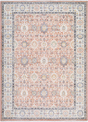 Amir Beige/Sky Blue Machine Woven Rug AMR-2305 - 5'3" x 7'