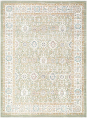 Amir Beige/Sky Blue Machine Woven Rug AMR-2306 - 5'3" x 7'