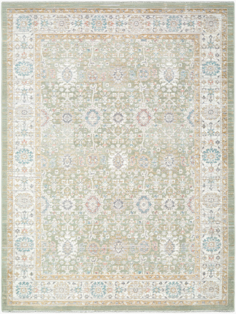 Amir Beige/Rose Machine Woven Rug - 5'3" x 7'