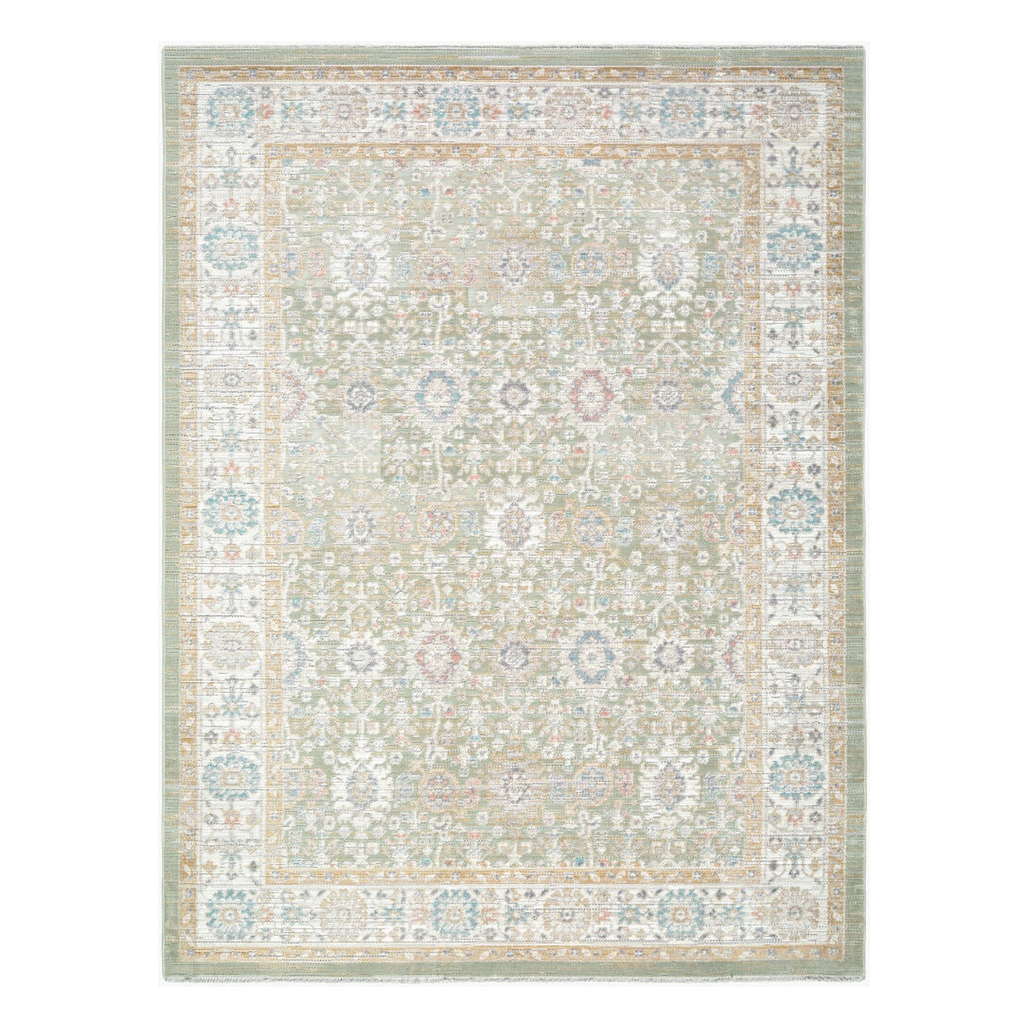 Amir Beige/Rose Machine Woven Rug - 5'3" x 7'
