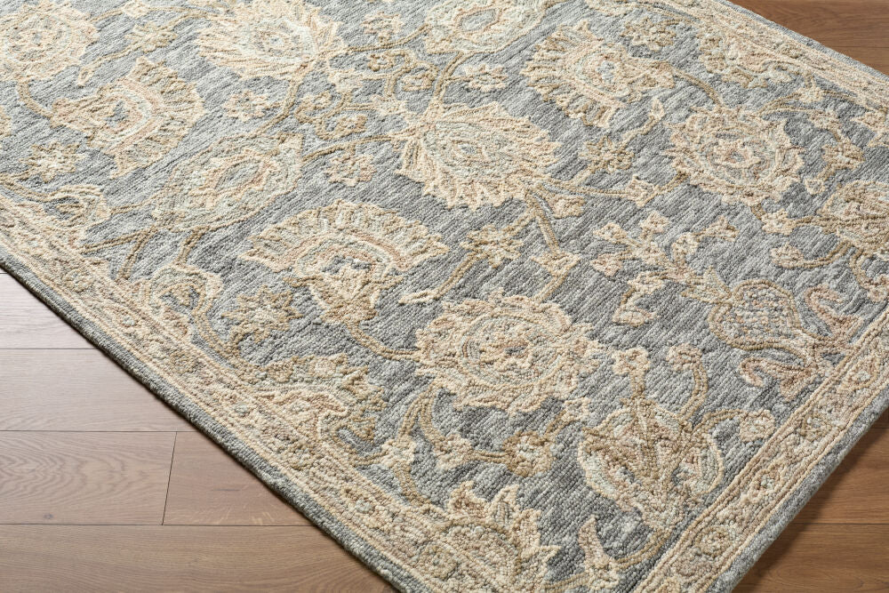 Arnold Blush/White Handmade Rug AOD-2300 - corner