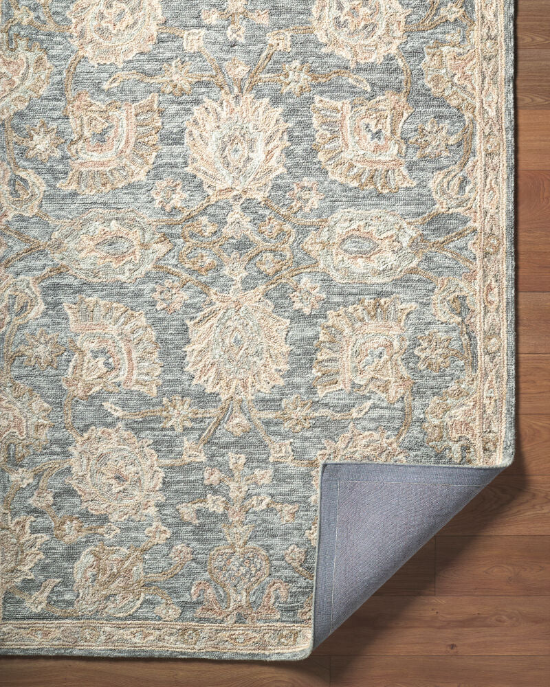 Arnold Blush/White Handmade Rug AOD-2300 - fold