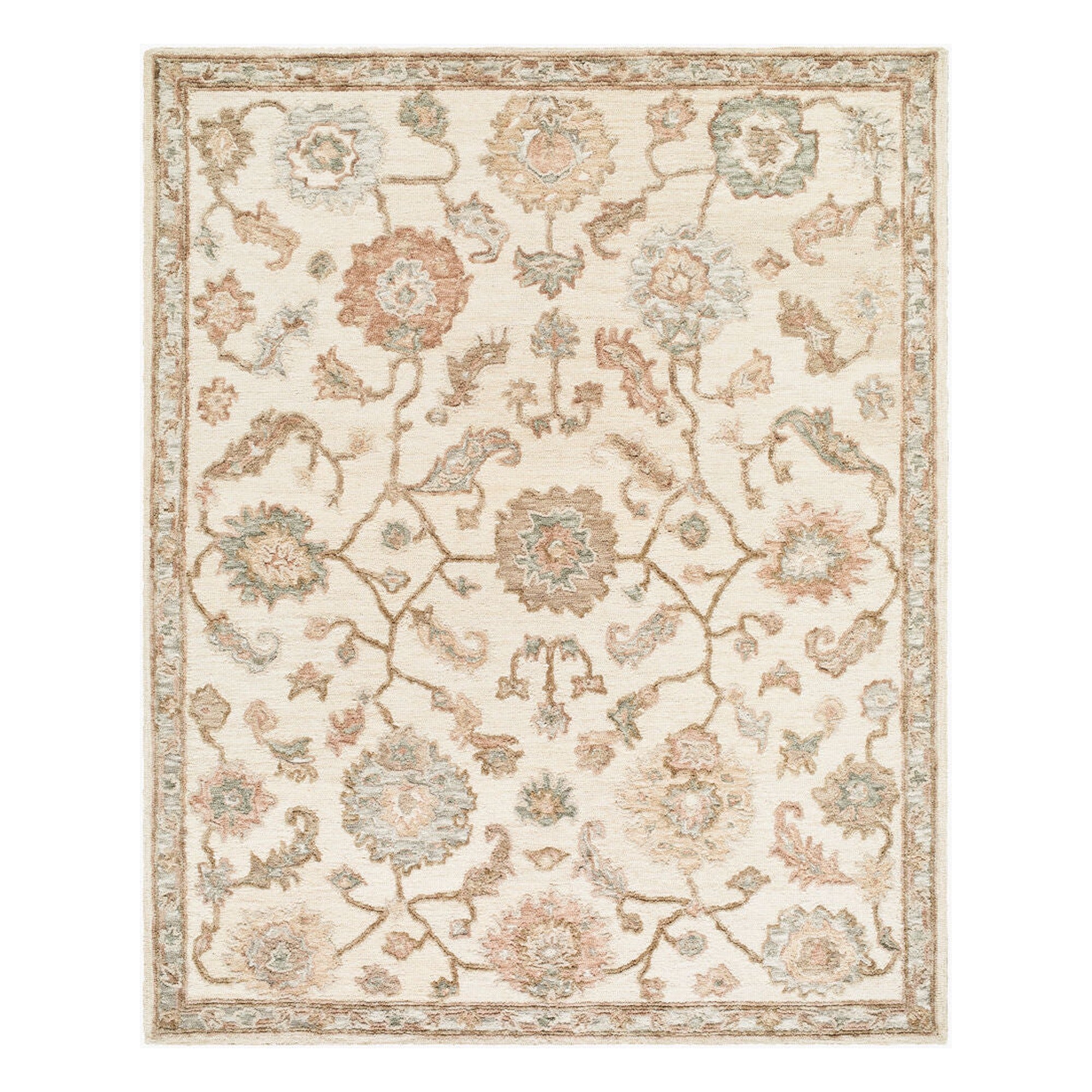 Arnold Blush/White Handmade Rug AOD-2301 - 2' x 3'