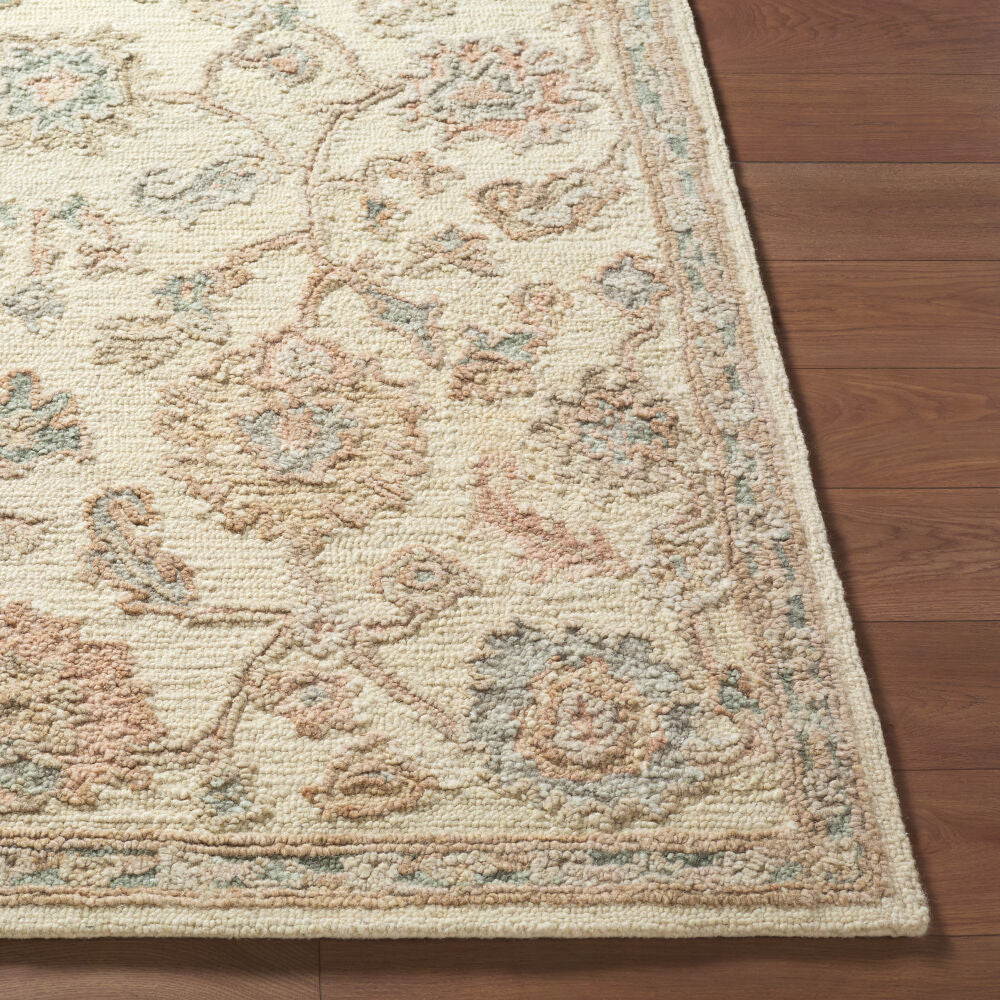 Arnold Blush/White Handmade Rug AOD-2301 - front