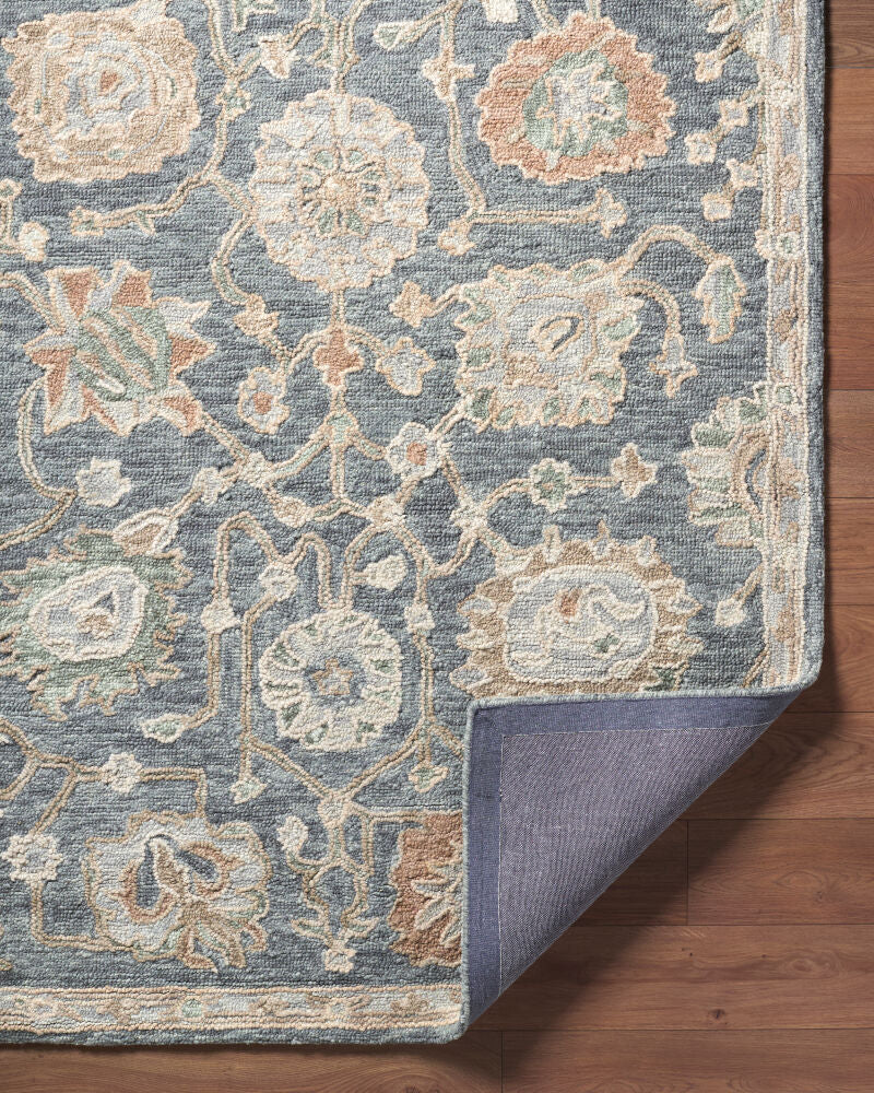 Arnold Blush/White Handmade Rug AOD-2302 - fold