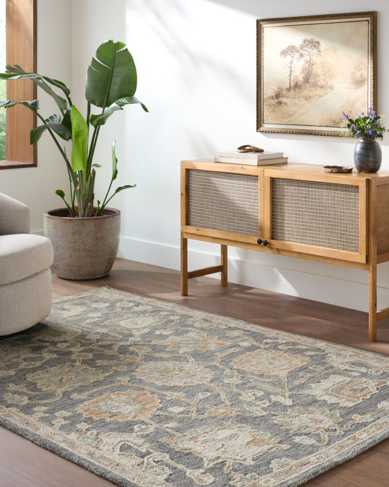 Arnold Blush/White Handmade Rug AOD-2302 - roomscene