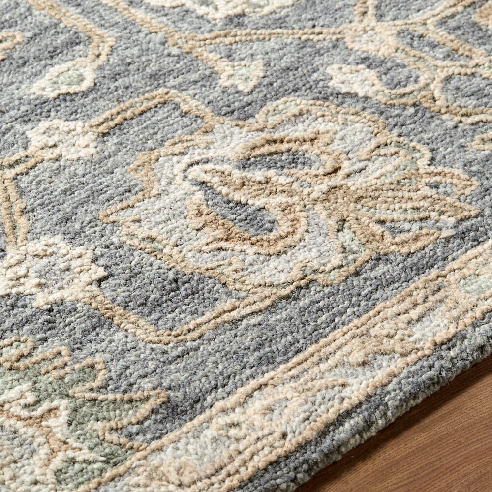 Arnold Blush/White Handmade Rug AOD-2302 - texture