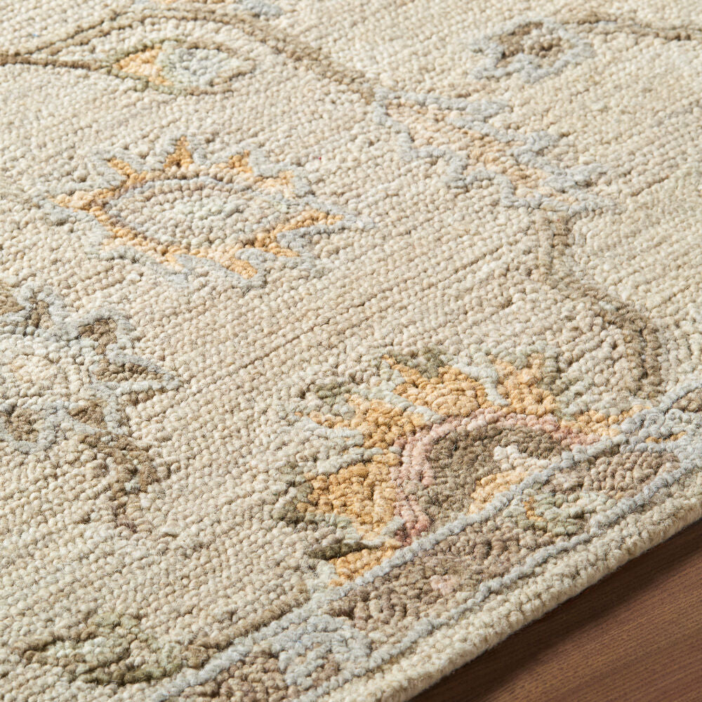 Arnold Blush/White Handmade Rug AOD-2305 - texture