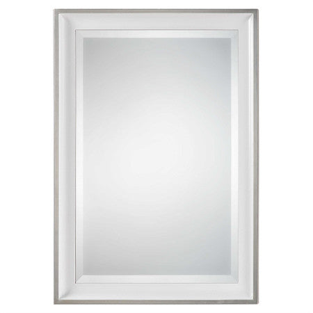 Uttermost Lahvahn White Silver Mirror