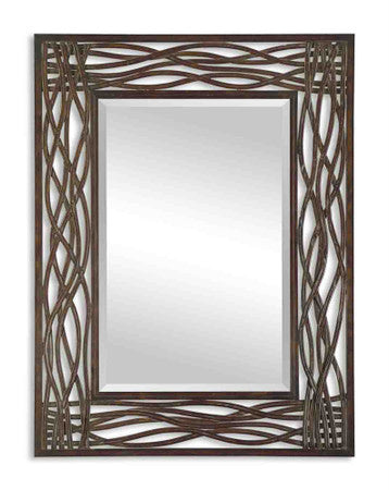 Uttermost Dorigrass Brown Metal Mirror