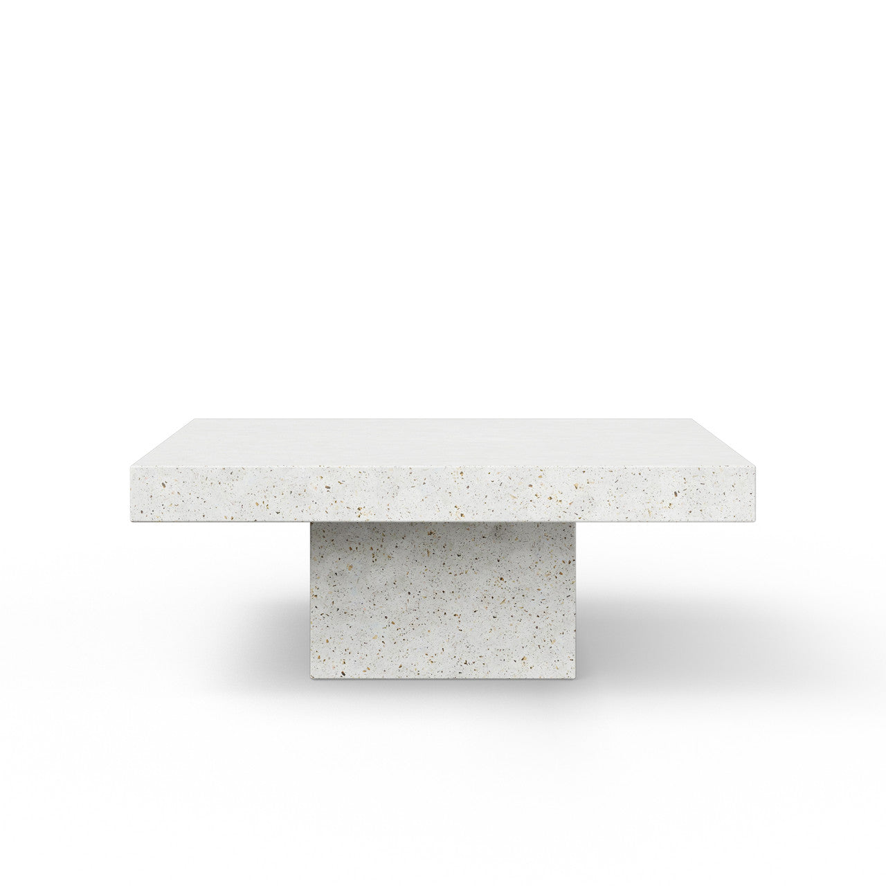 Mixx - Una Square Coffee Table - Ivory Terrazzo
