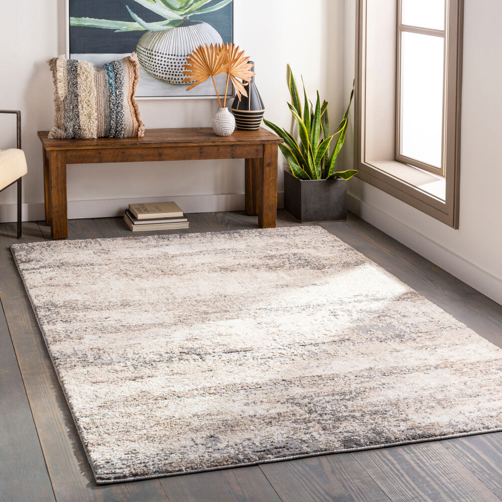 Andorra Beige/Off-White Machine Woven Rug ARD-2300 - roomscene