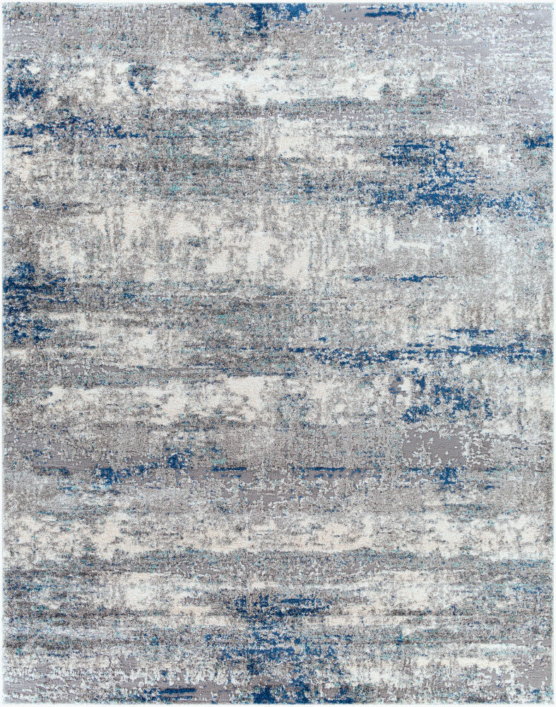 Andorra Aqua/Off-White Machine Woven Rug ARD-2301 - 2' x 2'11"