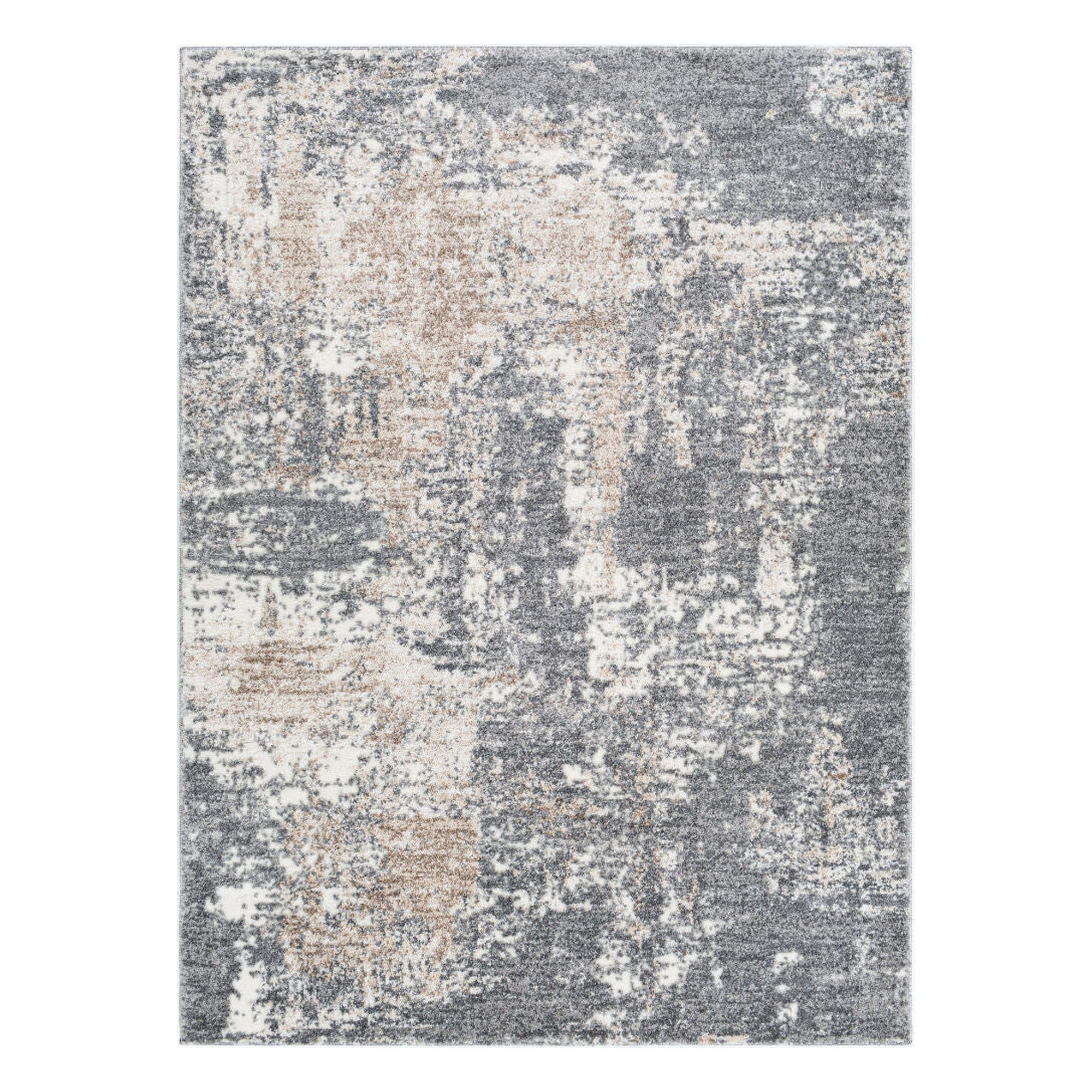 Andorra Beige/Off-White Machine Woven Rug ARD-2302 - 2' x 2'11"