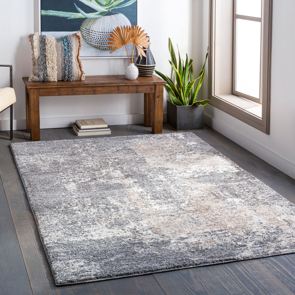 Andorra Beige/Off-White Machine Woven Rug ARD-2302 - roomscene