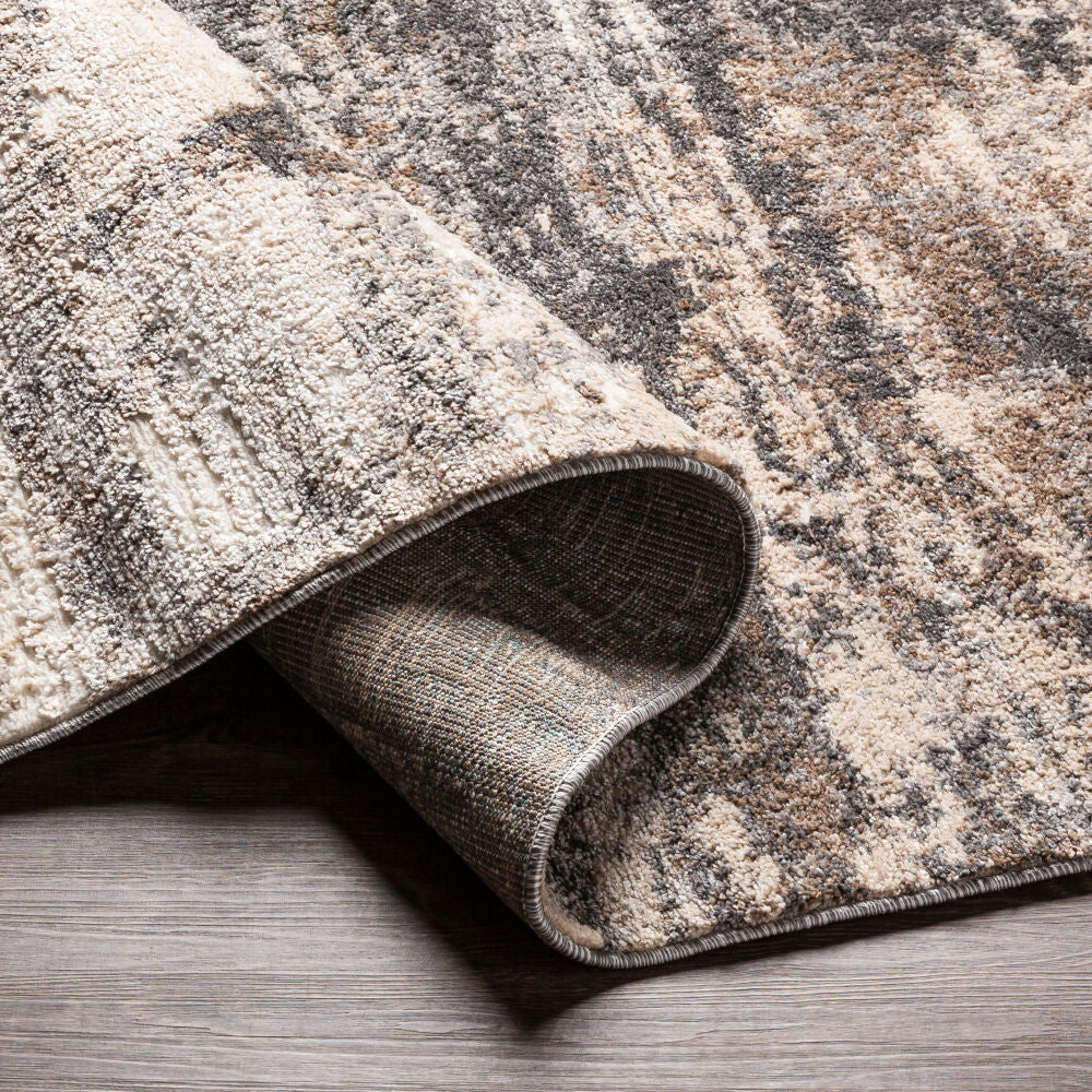 Andorra Beige/Off-White Machine Woven Rug ARD-2305 - fold