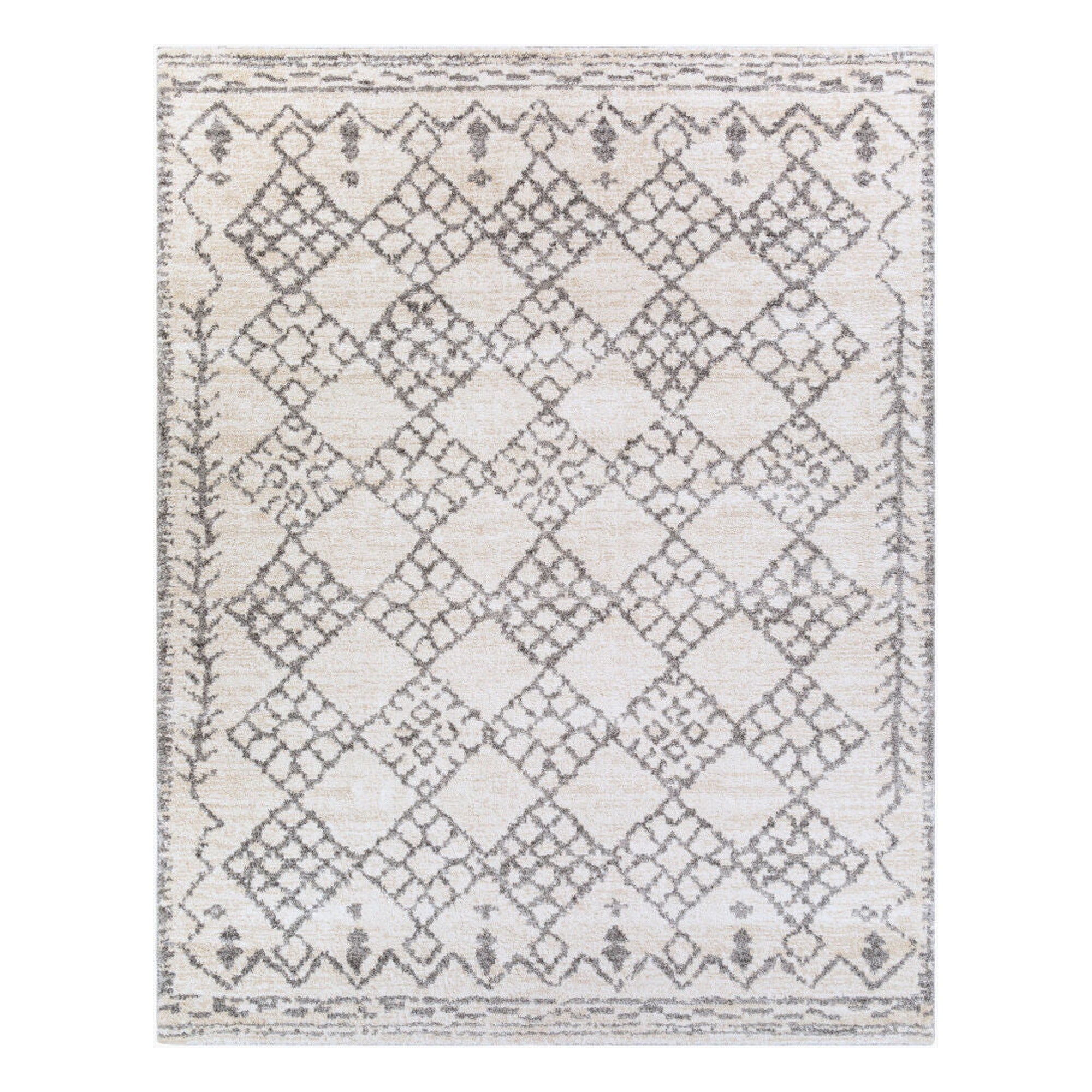 Andorra Beige/Off-White Machine Woven Rug ARD-2307 - 2' x 2'11"