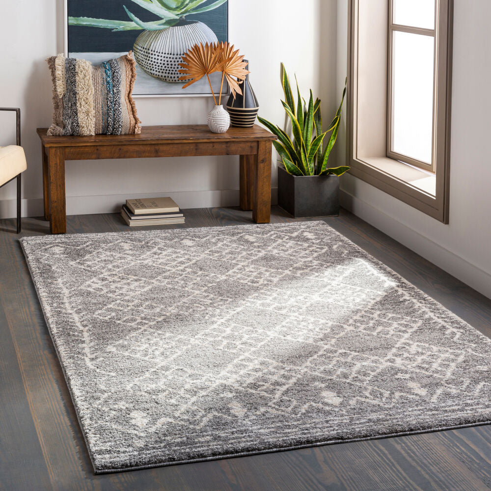 Andorra Beige/Off-White Machine Woven Rug ARD-2308 - roomscene